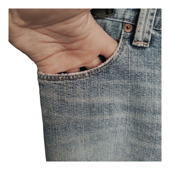 Calvin Klein Women's jeans Blue Cropped Cuffed Medium Wash Denim Jeans Size 10 - Picture 5 of 11